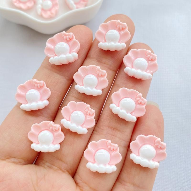 30Pcs Cartoon Ocean Series Little Stars Crabs Whales Shells Art Nail Plaksteen Strass Beeldjes Diy Wedding Plakboek Decor Craft