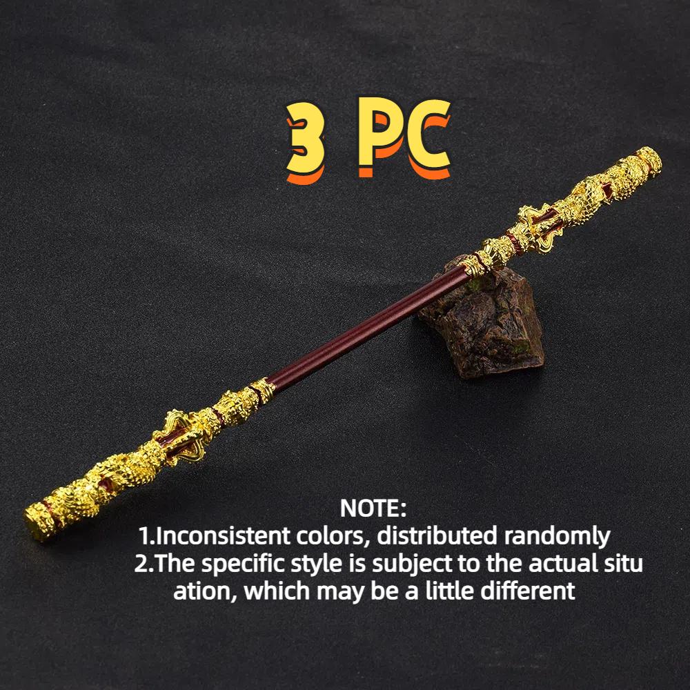 Gold hoop bar zinc alloy the Monkey King Ruyi metal weapon props around the Monkey King