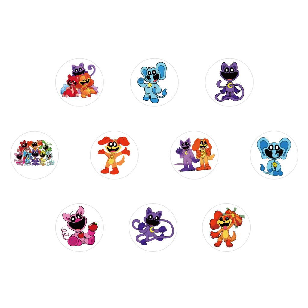 500 Stickers/roll Smilling Critters Roll Stickers Reward Stickers Creative Handbook Roll Tape