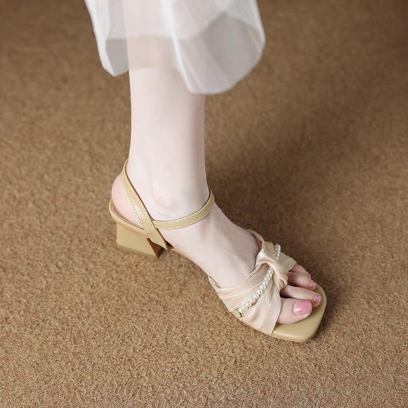 

Beautiful temperament sandals women s summer wear fashion and high sense 2025 new models are not tired of feet with skirts and high heels 41