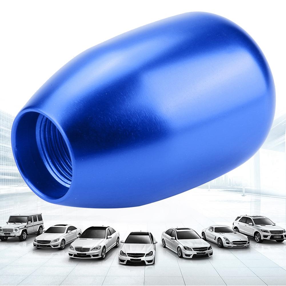 Pomello Leva Cambio Manuale a 5 Marce per Auto Leva Cambio Bastone con 3 Adattatori 8/10/12mm (blu)