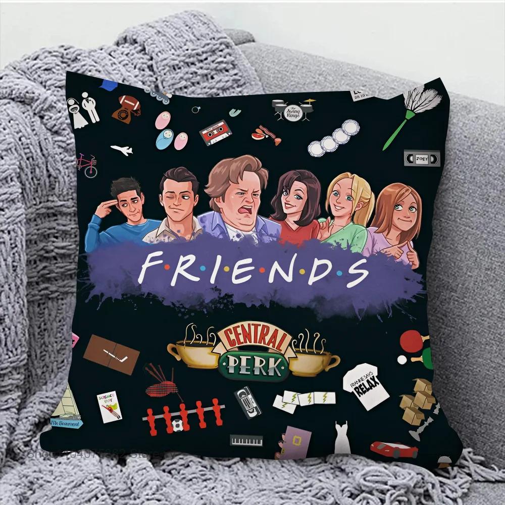 1Pc Classic Tv Series Friends Pillow Case Square Pillow Cushion Cover Bedroom Sofa Room Decoration Casual Pillow Cover