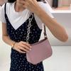IELGY Retro Zipper One-shoulder All-match Women's bag  PU Back Purple Cross-body