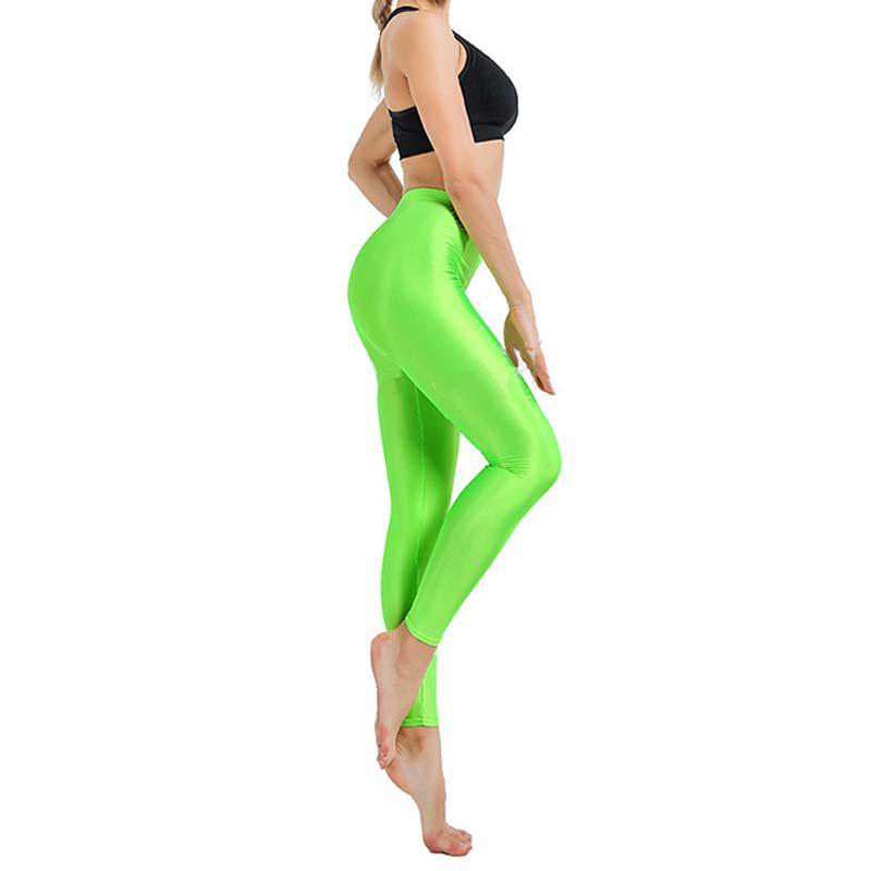 Buy Women Solid Color Fluorescent Shiny 