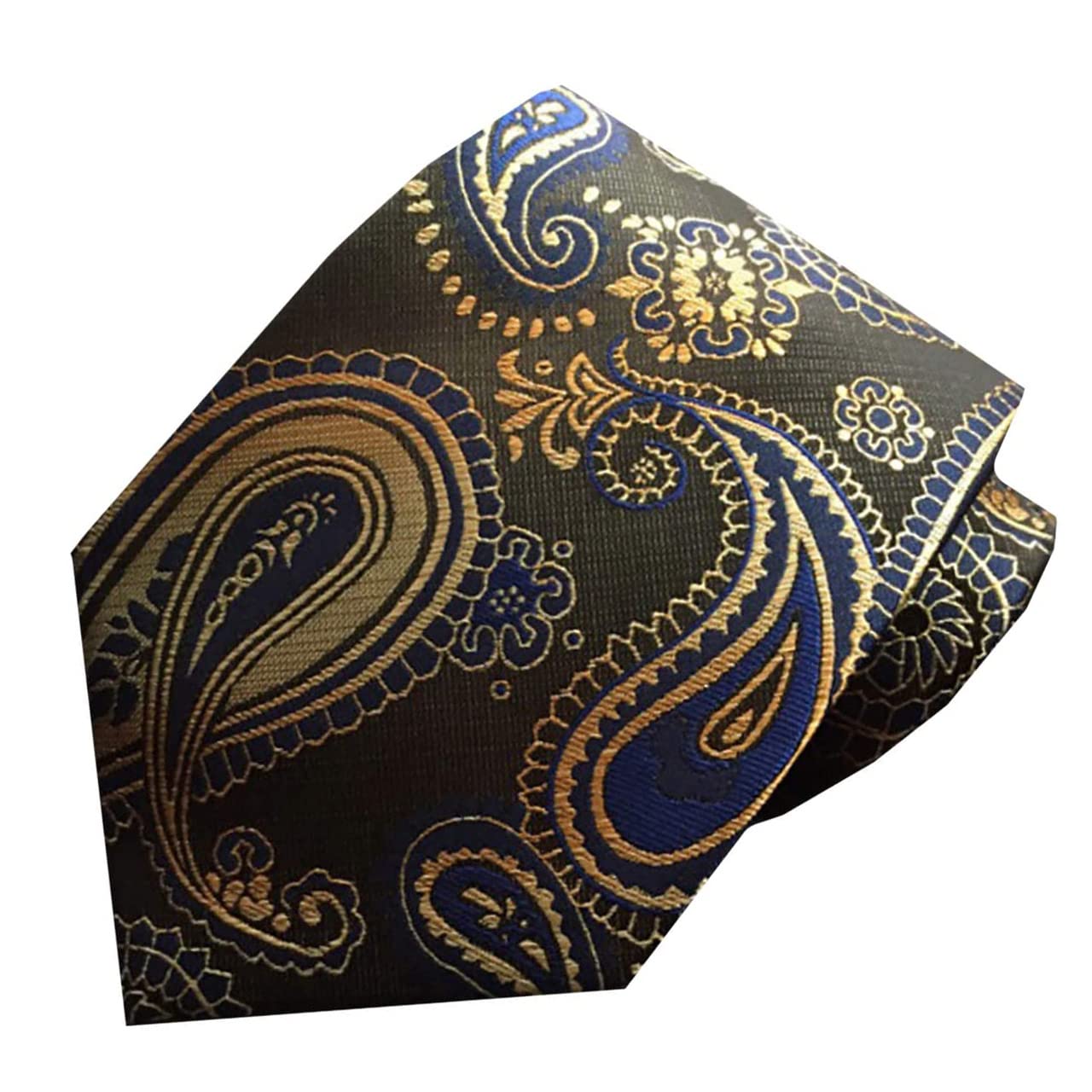 

BUZZxSELECTION (Выбор Buzz) Галстук с принтом пейсли для мужчин, однотонный, для повседневной и деловой одежды, NT012 (хаки)