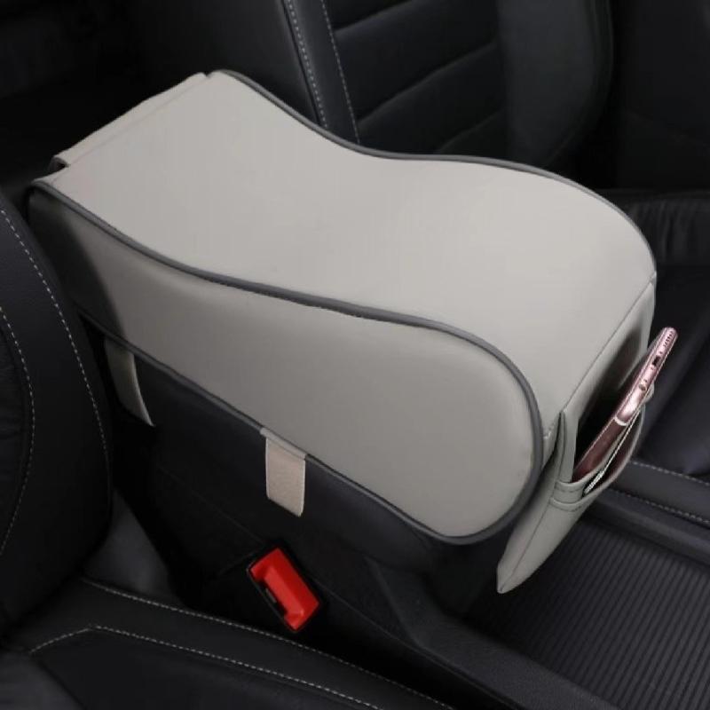 1pcs Car Central Armrest Pad Soft Cushion Car Armrest Box Height Increasing Pad Storage Bag  For Auto Central Armrest