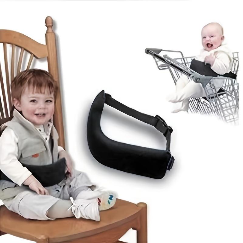 Fashnics Unisex Infant Black High Chair Security Straps, Universal Baby Safety Strap, Highchair Harness For Infant&Toddler