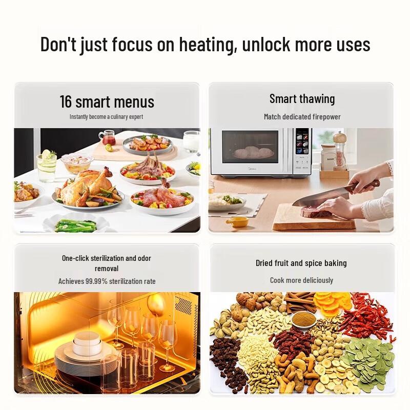 Midea C23K4 23L Inverter Microwave & Grill Oven CN Plug (adapter Included)