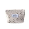 Korean ins polka dot love lipstick bag, high-value girl, hand-held makeup bag, large-capacity liner storage bag