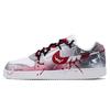 EBERNON Dream Weaver Coverage Slip Resistant Lightweight Low Top Skateboard Shoes Unisex White Red AQ1775-100(Team241-)