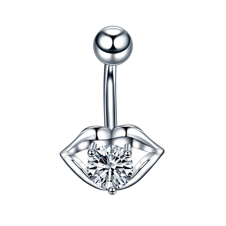 1Pc Surgical Steel Belly Button Ring Navel Nombril Piercing CZ Belly Ring Sexy Women Belly Piercing Body Jewelry Ombligo 14G