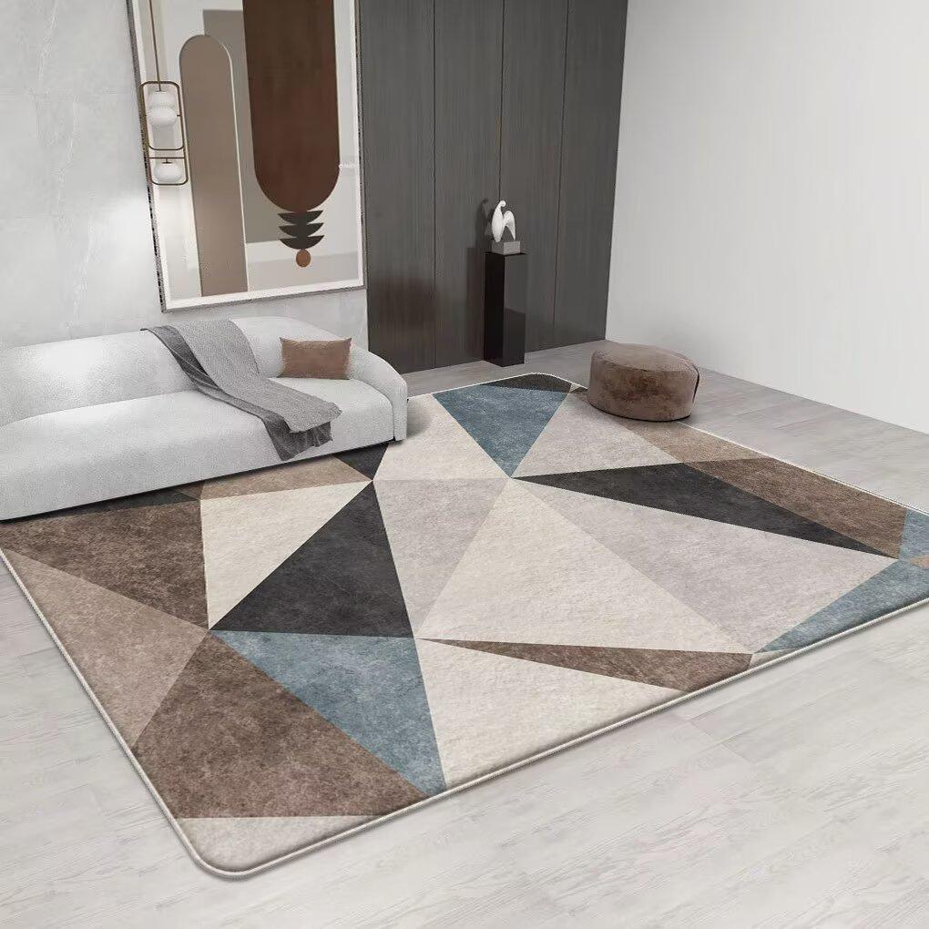 Nordic Geometric Carpet Living Room Minimalism Decoration Sofa Large Area Rugs 200x300 Bedroom Bedside Non-slip Plush Floor Mat