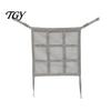 Car Seat Storage Net Gap Net, Multifunctional Organizer Barrier for Pets Kids, Organization And 9 Grid Layered Divider with 59x59cm, Universal