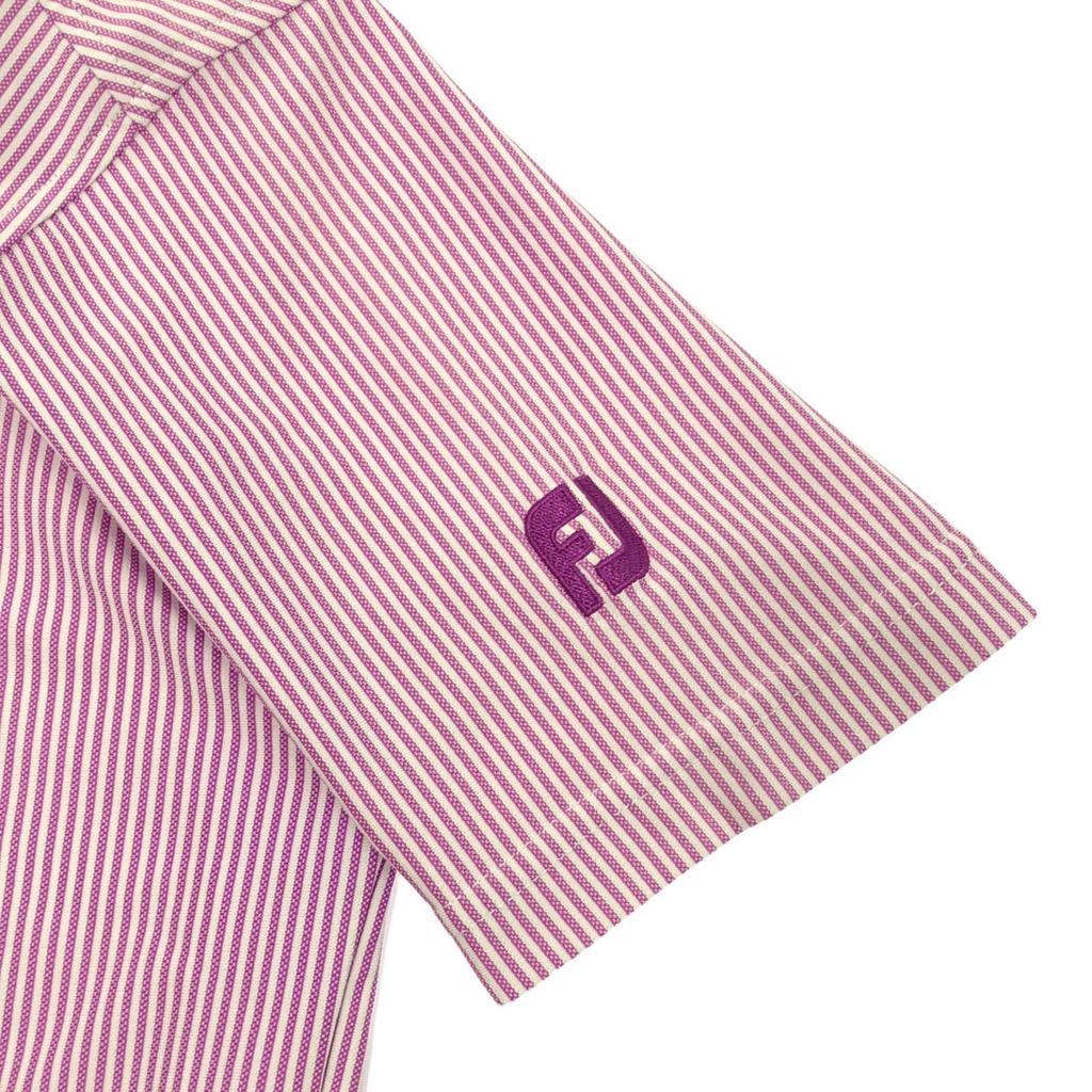 FootJoy Stripe Pattern Logo Embroidery golf Short sleeve Polo shirt S Men's Used