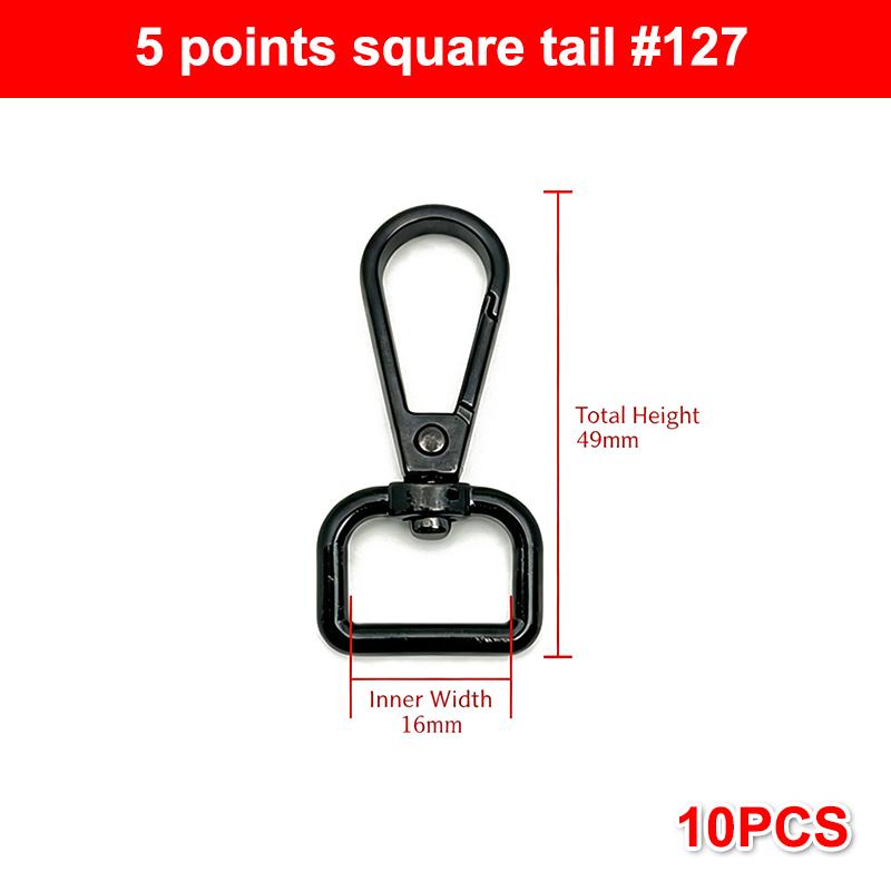 10Pcs Zinc Alloy Swivel Snap Hooks With Heavy Duty Rust Proof Structure For Diy Bag Making Keychain Lanyard Crafting Projects