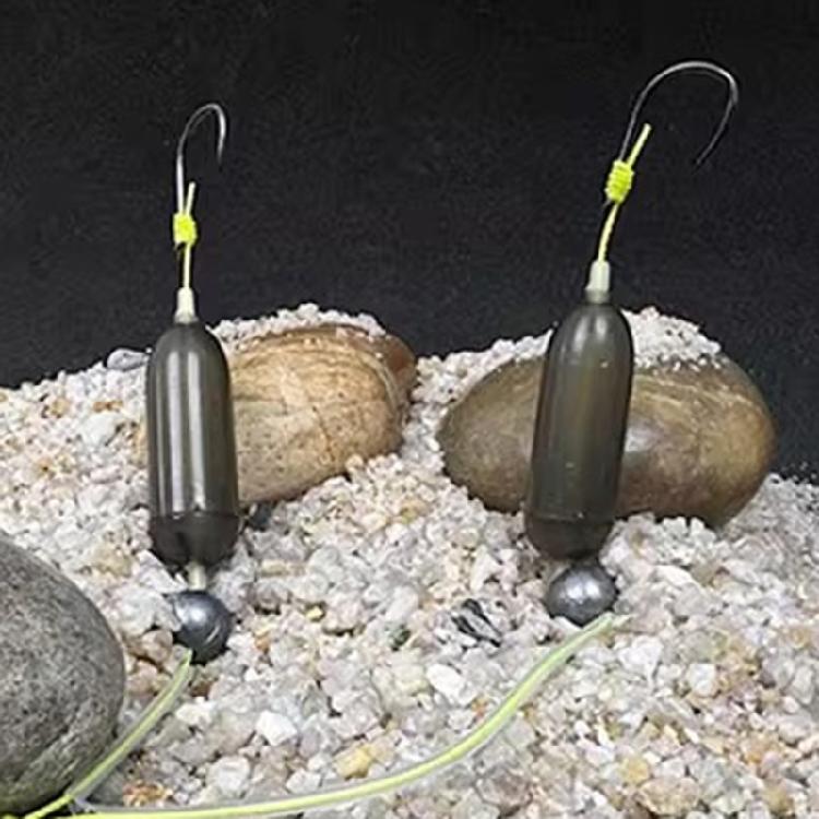 30pcs Professional Floating Carps Fishing Hair Rigs Hook Buoyance Carps Hook Float Tube For Underwater Hook Positioning