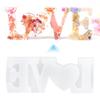 Silicone Mold Transparent LOVE Letter Shape Dry Flower  Hand Made Decoration Craft