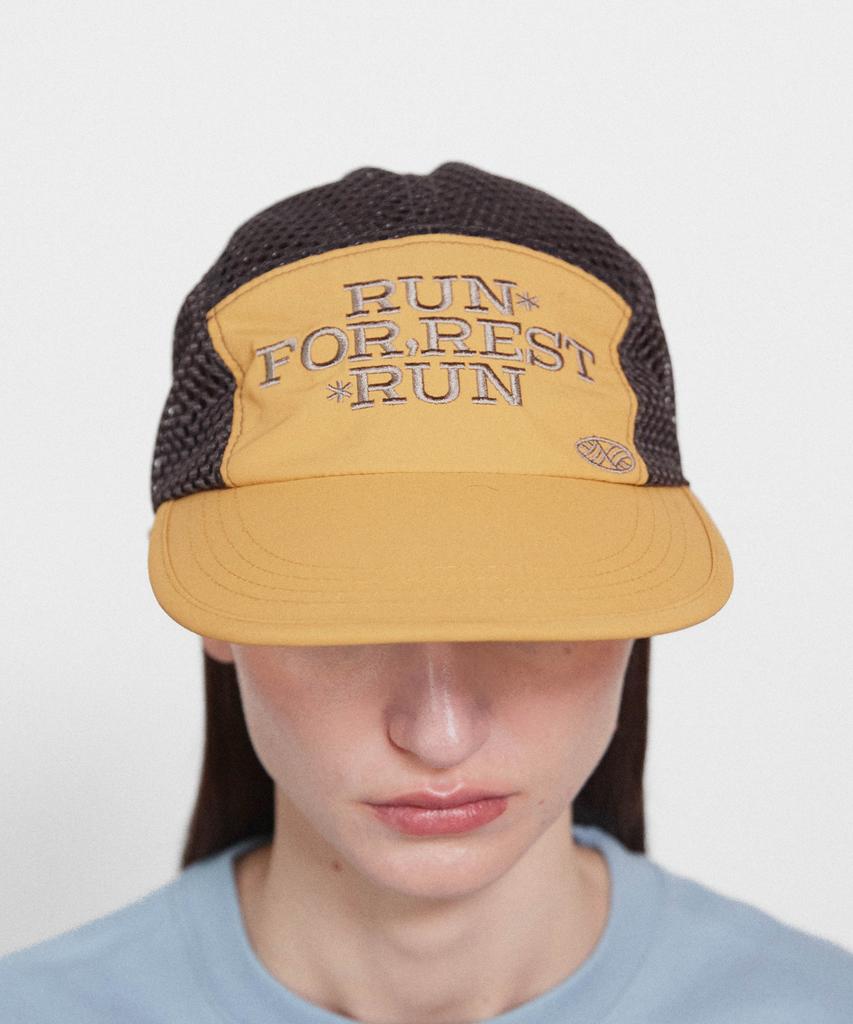 Minasu Run For Rest Run Mesh Camp Cap_Mustard