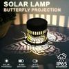 Butterfly Shadow Solar Lamp Outdoor Waterproof LED Projection Ligh Design for Yard Patio Lawn Landscape Outside Garden Decor