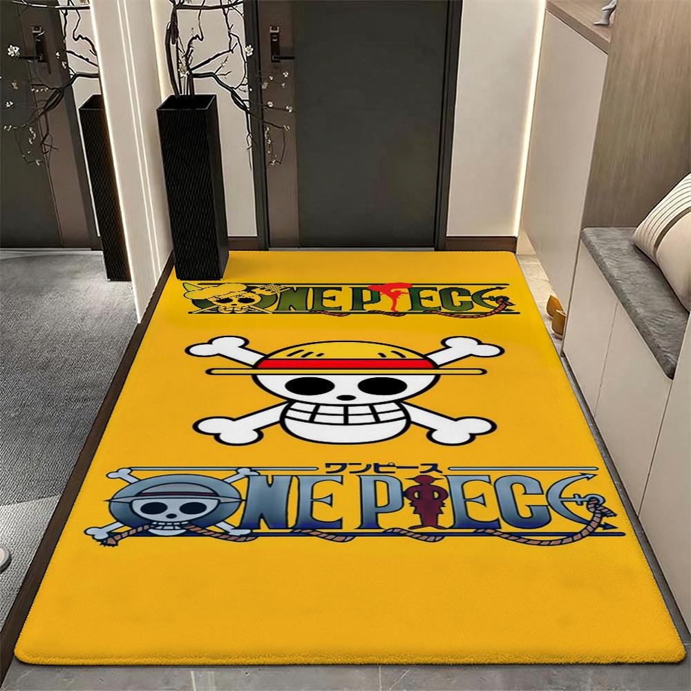Straw Hat Pirates' Adventure Rectangular Rug Soft Nonslip Carpet For Living Room Play Area Hallway Home Decor Memorial Gift