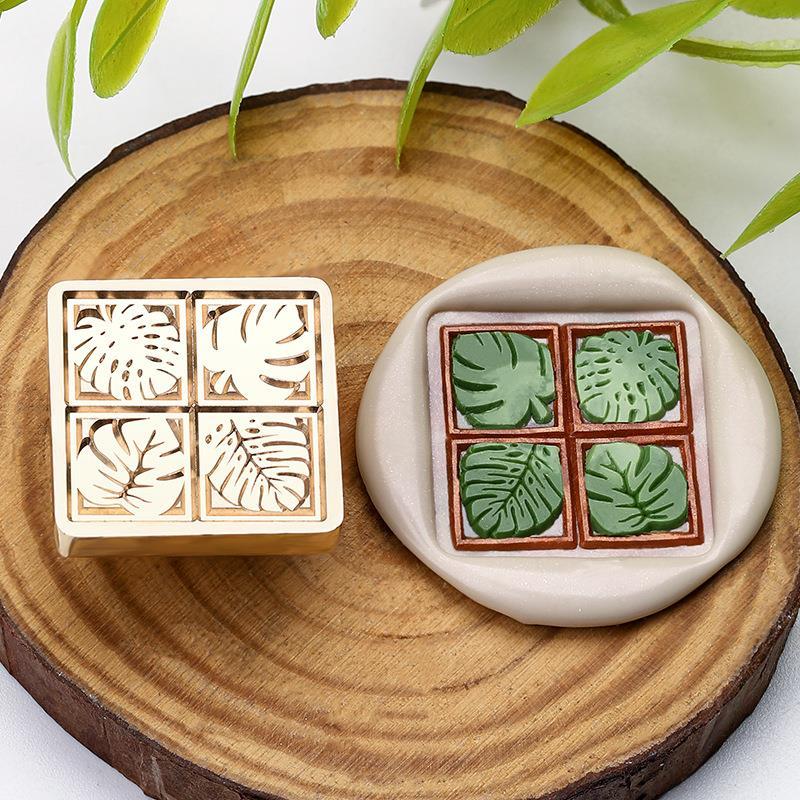 DIY Retro Antique Metal Plant Sealing Wax Seal Stamp For DIY Wedding Invitations Decor Ancient Wax Stamp Craft