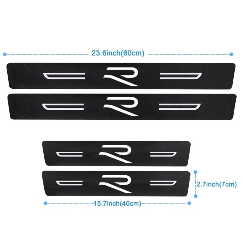 For VW VOLKSWAGEN 2026 New For Volkswagen R LINE Polo BORA GTI Golf Jetta Tiguan Touran Passat T-Roc Car Door Sill Protector Pla