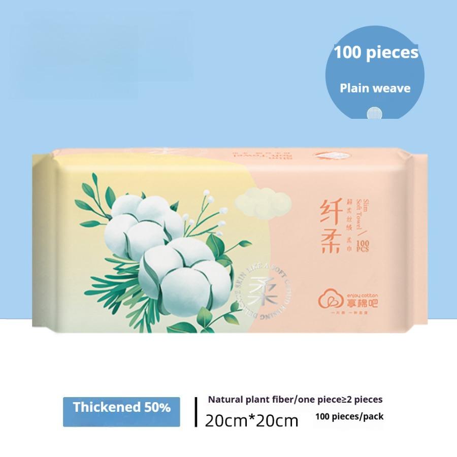 30/50/100 Stück/Packung Baumwolltuch Bambusfaser Gesichtsreinigungstücher Natürlich Einweg Waschlappen für Gesichtstücher Weich Saugfähig Umweltfreundliche Reinigungstücher