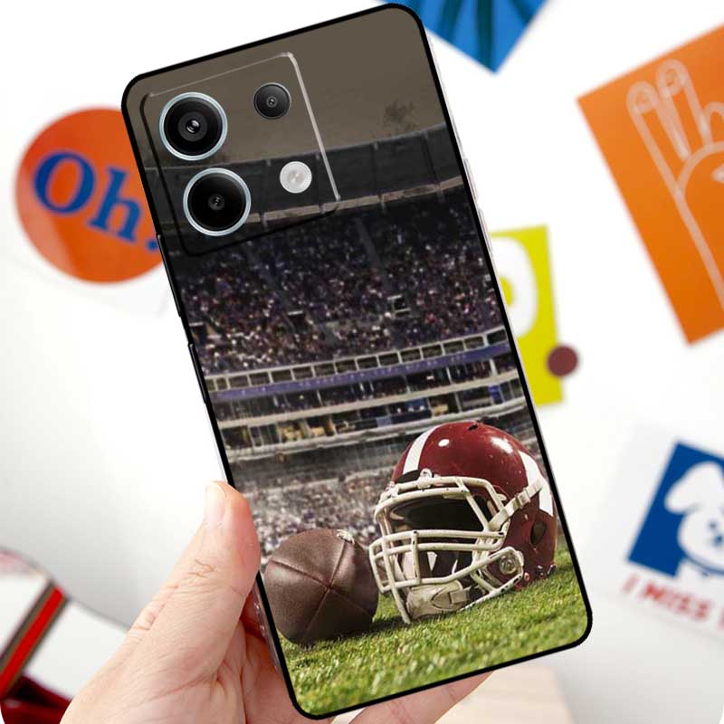 American Football College Sport Funda For Xiaomi Redmi Note 14 10 11 12 13 15 Pro Plus Case For Redmi 15 15C 13C 12C 10C 14C