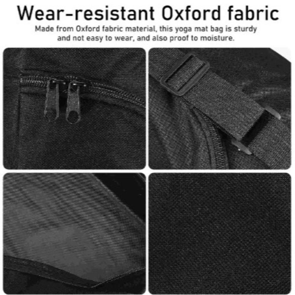 Thickened Pilates Mat Backpack Double Zipper Sports Pad Cover Shoulder Bag Yoga Mat Bag  Men Women