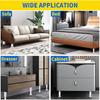 Heavy-Duty Adjustable Height Bed Frame Support Legs Furniture Support Columns Universal For Bed, Sofa, Cabinet, Dresser, Table