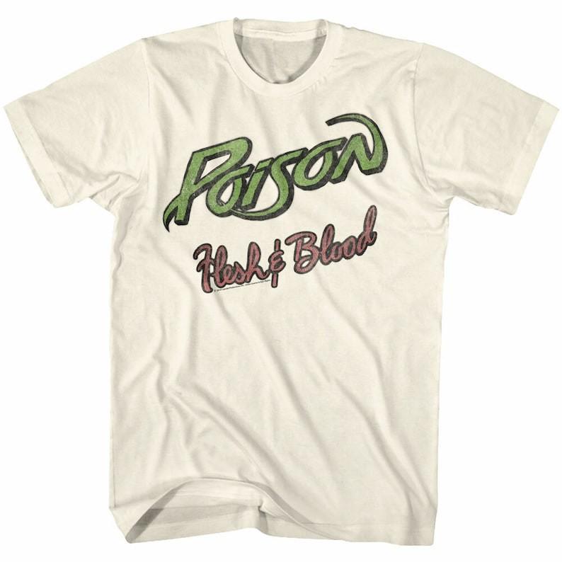 Poison Flesh And Blood Natural Adult T-Shirt S