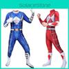 Vibrant Power Rangers Bodysuit Spandex Cosplay Costume For Unisex Kids And Adults
