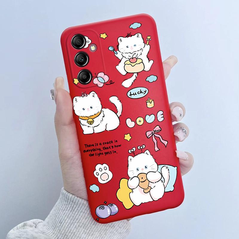 For Samsung Galaxy A14 4G Case A145 Soft TPU Silicone Cover Cute Astronaut Panda Phone Case For Samsung A14 5G A146B Coque Funda