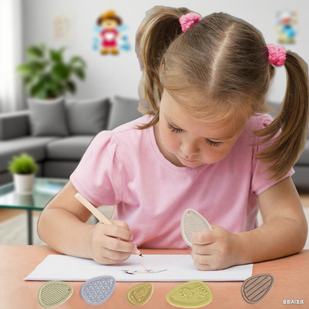 Comforting Toys: A Set Of 6 Finely Textured And Soft Anxiety Stones  Suitable For Children With  - Soothing Silicone Anxiety Stones Travel Toys  Vibra