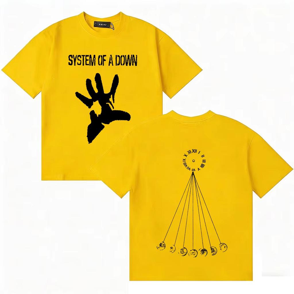 Unisex HighQuality Comfortable Oversized Crew Neck Short Sleeve Summer Hip Hop Tee System of A Down Mezmerize Music Tshirt