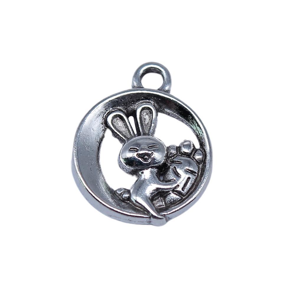 Pig Sheep Cow Mr Rabbit Charms Alloy Pendants For DIY Bracelet Necklace Accessories