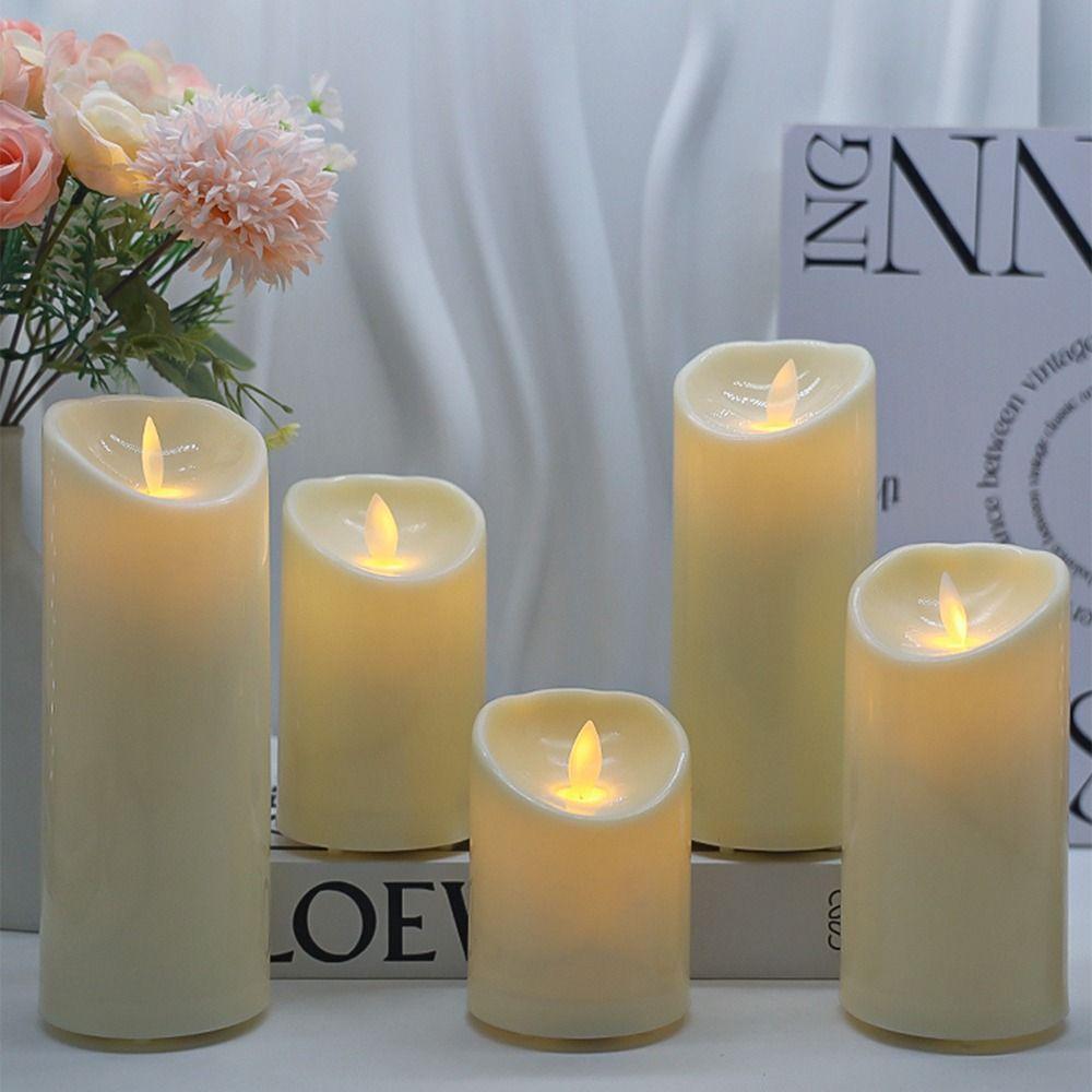Creative Warm Glowing Candles Flameless Swing Flameless Candles Decorative Props