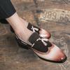 Luxury Men's Designer Brogue Dress Italy Party Wedding Tassel Leather Flats Office Business Driving Casual Shoes for Men Loafers