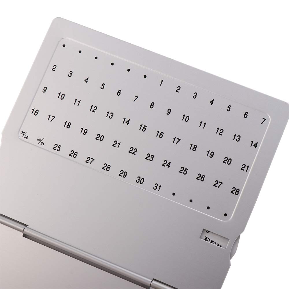 Zinc Zinc Alloy Desk Decor For Home English 100 Years Calendar Perpetual Calendar Metal Calendar Calendar