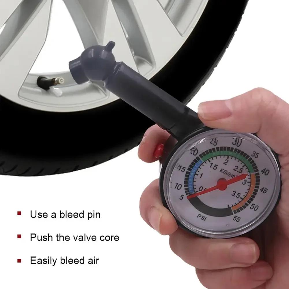 Dial Meter Vehicle Tester Pressure Tyre Measurement Tool Auto Car Tyre Tire Pressure Gauge for Car Motorcycle Truck Bike Amagi