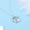 Exquisite Butterfly Flower Necklace For Women Romantic Zircon Moon Cat Cherry Blossom Clavicle Chain Necklaces Wedding Jewelry