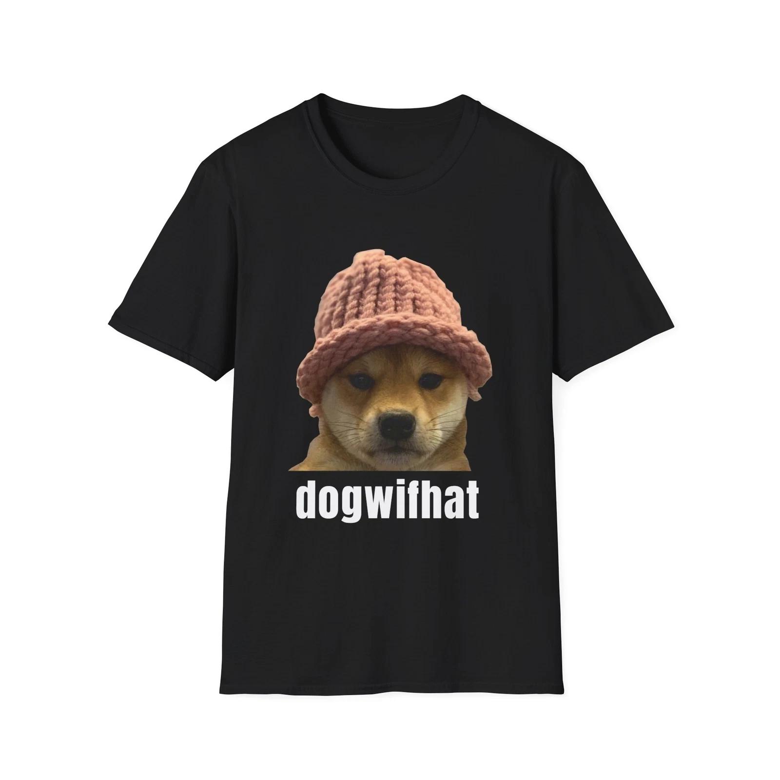 dogwifhat Crypto Cotton Shirt Cryptocurrency Meme Token Gift XL