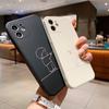 Black White Couples Love For iPhone 11 12 13 14 15 16 Pro X XR XS Max Shockproof Phone Case For iPhone 7 8 Plus Silicone Cover