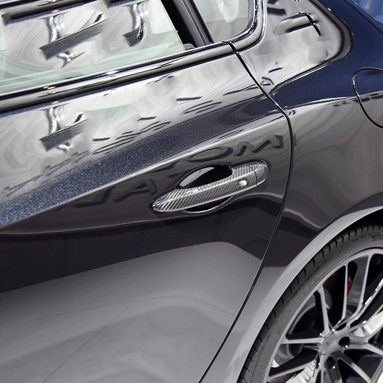 Real Carbon Fiber Door Handle Cover Trim For Maserati Ghibli 2014-2017 2018 2019