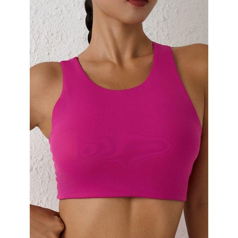 Fashion Double-Sided Brushed Beauty Back Exercise Underwear Women's Bubble Wrap Yoga Push up Bras Running High-Strength Sports Vest