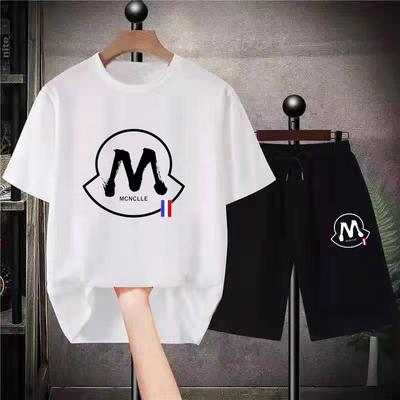 Luxury Men Women T Shirts Suit Shorts Classic Sets 2 Piece Outfits Sets M Print  High Quality
