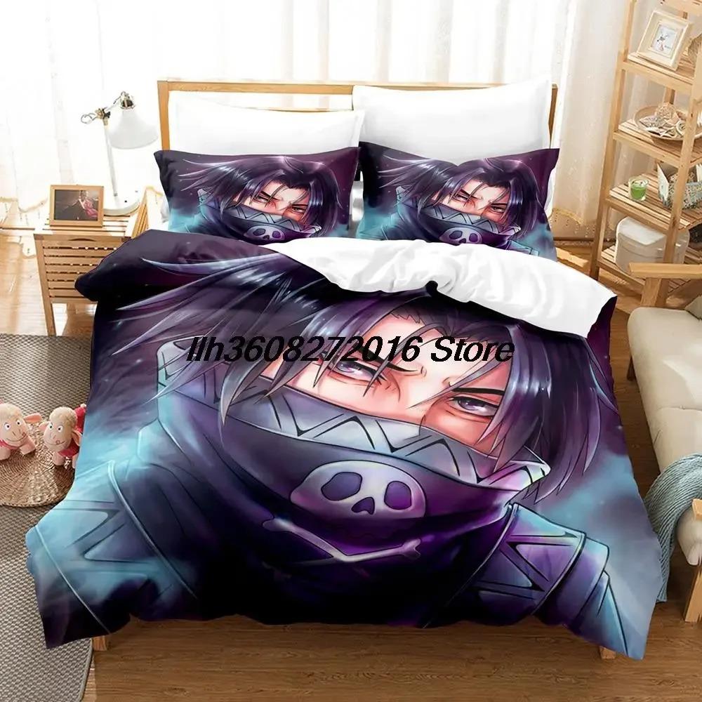 3D Tisk Anime HUNTER×HUNTER Feitan Ložní Set Jednolůžkový Twin Plný Queen King Size Ložní Set Aldult Dětská Ložnice Sady Povlečení