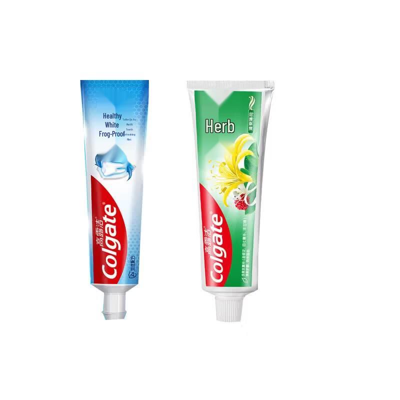 Colgate Whitening & Herbal Toothpaste Twin Pack