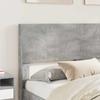Bed Frame with Storage Space and Headboard Concrete Grey 140 x 200 cm
