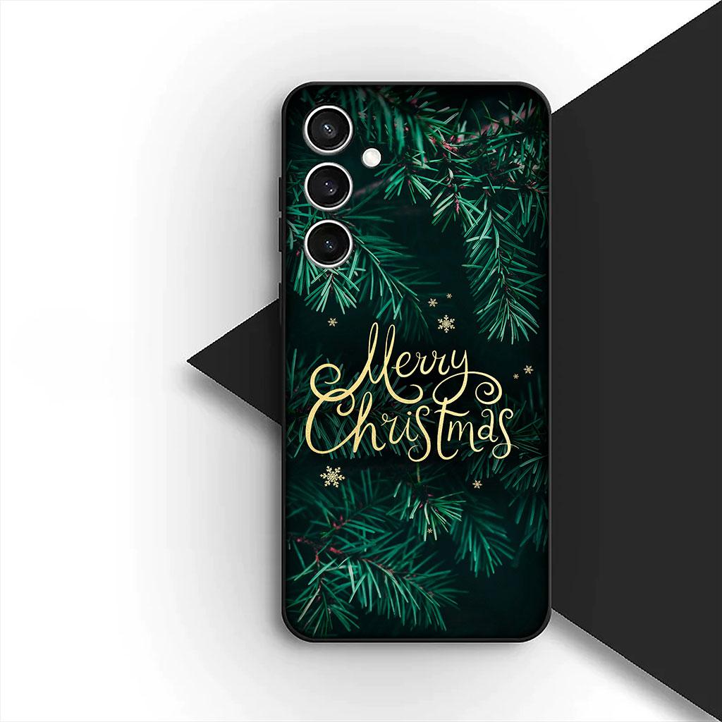 Snow Merry Christmas Tree Deer gift Silicone Phone Cover for Apple iPhone 17 Air 12 13 Pro Max Mini ProMax 7 + 8 Plus Soft Case